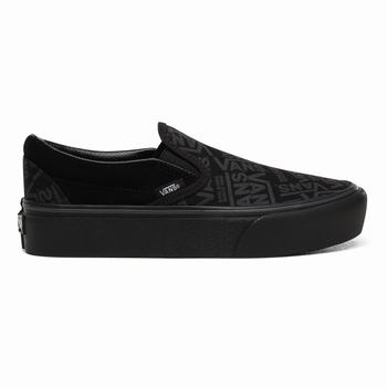 Női Vans 66 Classic Platform Cipő VA9654730 Fekete